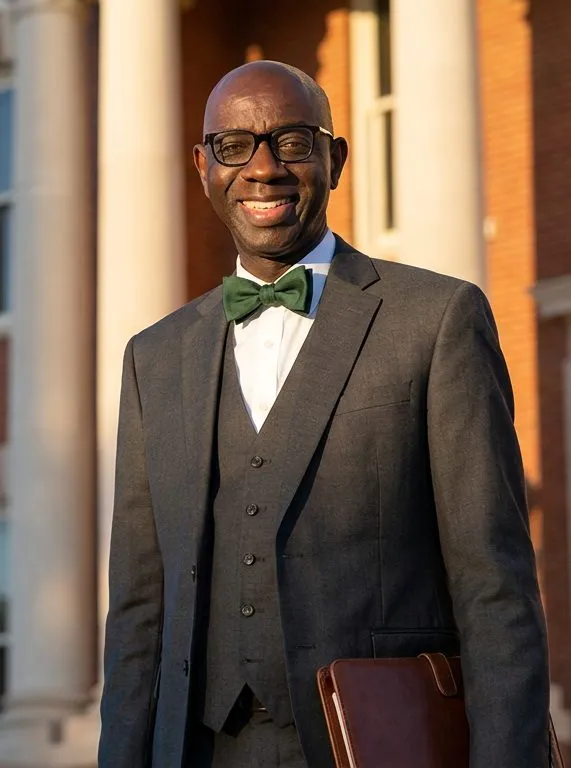 Attorney Papa Dieye outside the courthouse